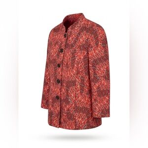 Kasper Men's Red and Black Patterned Jacket